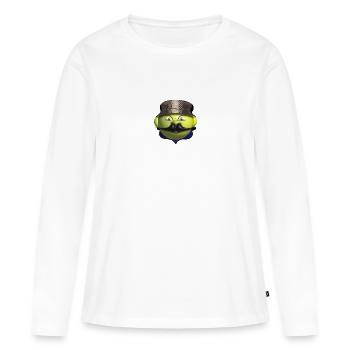 Gangster - Frauen Premium Bio Langarmshirt - Weiß - Vorne - Julia (174cm)