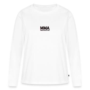 Mixed Martial Arts MMA - T-shirt manches longues Premium bio Femme - blanc - Devant - Julia (174cm)