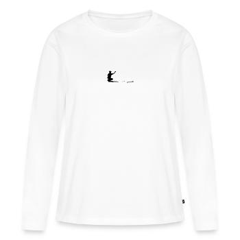 PETANQUE - Women's Premium Organic Long Sleeve Shirt - white - Front - Julia (174cm)