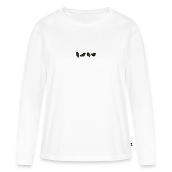 Hausrotschwänzchen Ästlinge - Frauen Premium Bio Langarmshirt - Weiß - Vorne - Julia (174cm)