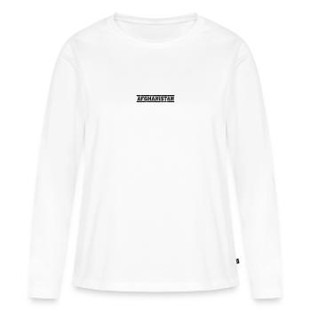 Afghanistan - T-shirt manches longues Premium bio Femme - blanc - Devant - Julia (174cm)
