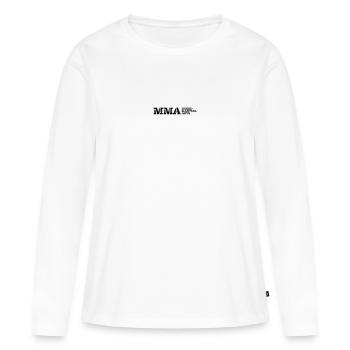 Le MMA - T-shirt manches longues Premium bio Femme - blanc - Devant - Julia (174cm)