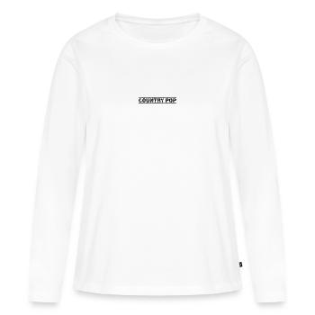 Country Pop - T-shirt manches longues Premium bio Femme - blanc - Devant - Julia (174cm)