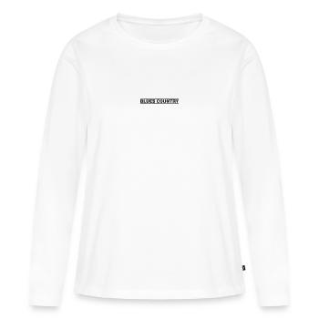 Pays du Blues - T-shirt manches longues Premium bio Femme - blanc - Devant - Julia (174cm)