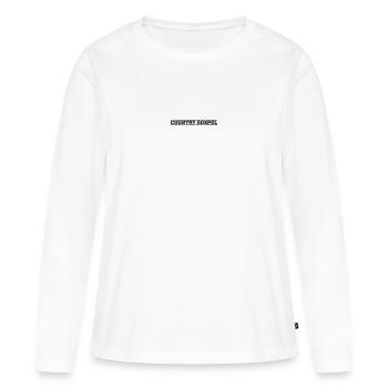 Evangile du pays - T-shirt manches longues Premium bio Femme - blanc - Devant - Julia (174cm)