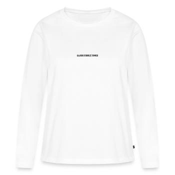 Canjun Fiddle Tunes - T-shirt manches longues Premium bio Femme - blanc - Devant - Julia (174cm)