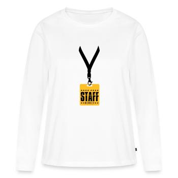 membre de la bande-annonce membre du personnel membre de l'équipage mitar - T-shirt manches longues Premium bio Femme - blanc - Devant - Julia (174cm)