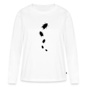 Bug Attack - Women's Premium Organic Long Sleeve Shirt - white - Front - Julia (174cm)
