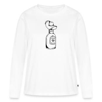 Alcool de liqueur Tequila sombrero - T-shirt manches longues Premium bio Femme - blanc - Devant - Julia (174cm)