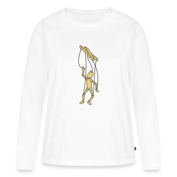 Marionette Puppet - Frauen Premium Bio Langarmshirt - Weiß - Vorne - Julia (174cm)