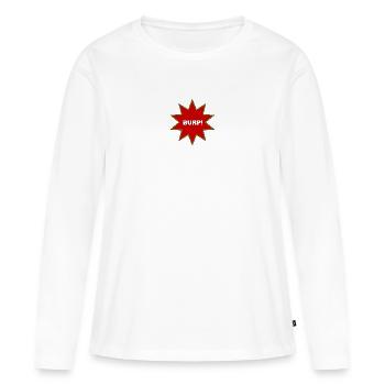 Explosion de rots - T-shirt manches longues Premium bio Femme - blanc - Devant - Julia (174cm)