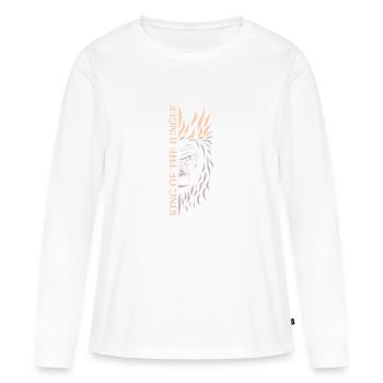 King of the jungle - Women's Premium Organic Long Sleeve Shirt - white - Front - Julia (174cm)