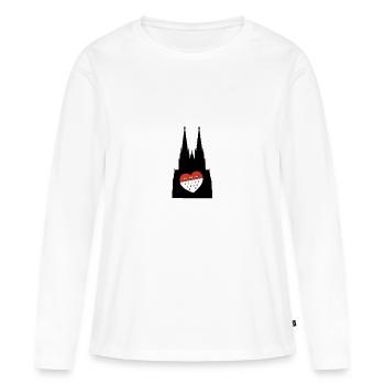 Cologne Dom Gay LGBT Gay Pride Equality - T-shirt manches longues Premium bio Femme - blanc - Devant - Julia (174cm)