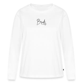 bride to be - Frauen Premium Bio Langarmshirt - Weiß - Vorne - Julia (174cm)