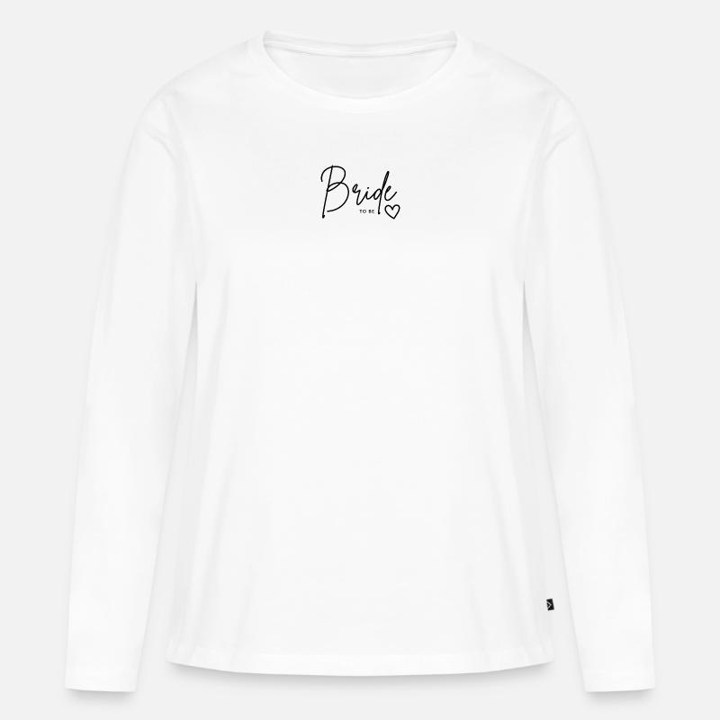 bride to be - Frauen Premium Bio Langarmshirt - Weiß
