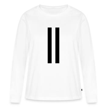 rallye - T-shirt manches longues Premium bio Femme - blanc - Devant - Julia (174cm)