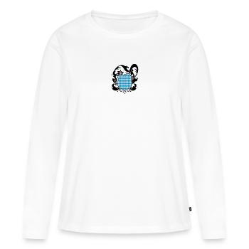 A Bavarian emblem - Women's Premium Organic Long Sleeve Shirt - white - Front - Julia (174cm)