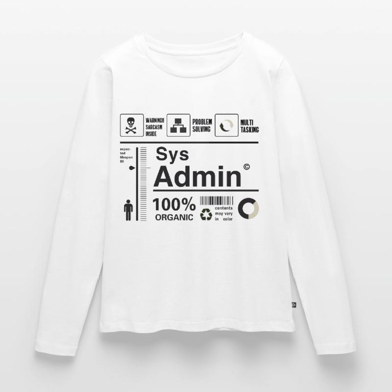 Sys Admin Problem Computer Nerd pc Platine cpu ner Frauen Premium Bio Langarmshirt