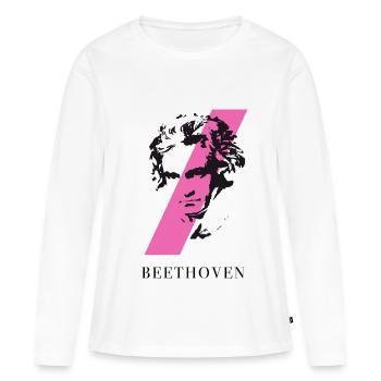 beethoven punk musique festival klassik compositeur ta - T-shirt manches longues Premium bio Femme - blanc - Devant - Julia (174cm)