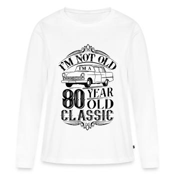 80th Birthday Classic - Women's Premium Organic Long Sleeve Shirt - white - Front - Julia (174cm)