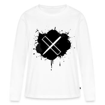 Pen and Ruler Sketch - Women's Premium Organic Long Sleeve Shirt - white - Front - Julia (174cm)