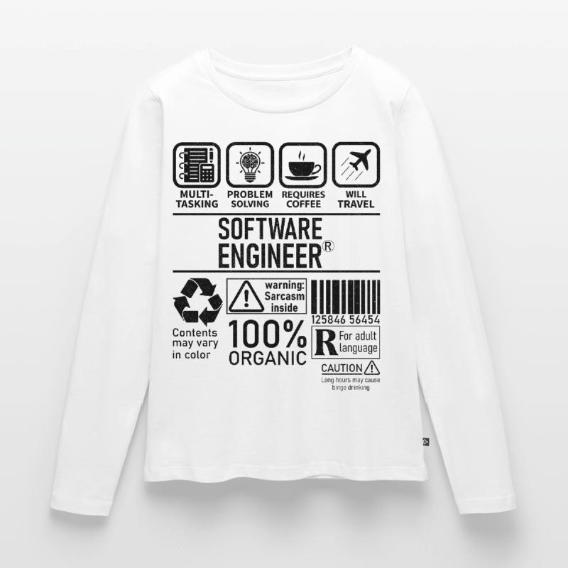 Software Engineer multi tasking problem solving Frauen Premium Bio Langarmshirt