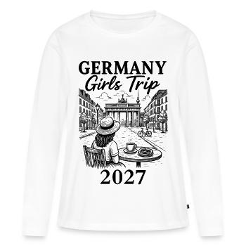 Germany Girls Trip 2027 - Women's Premium Organic Long Sleeve Shirt - white - Front - Julia (174cm)