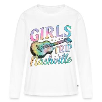 Girls Trip Nashville - Women's Premium Organic Long Sleeve Shirt - white - Front - Julia (174cm)