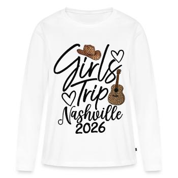 Girls Trip Nashville 2026 - Women's Premium Organic Long Sleeve Shirt - white - Front - Julia (174cm)