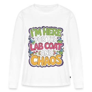 Pharmacist Student I'm Here For The Pharmaceutical - Frauen Premium Bio Langarmshirt - Weiß - Vorne - Julia (174cm)