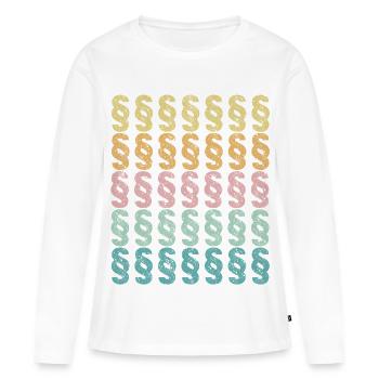 Paragraphes pour les étudiants en droit et les avocats - T-shirt manches longues Premium bio Femme - blanc - Devant - Julia (174cm)