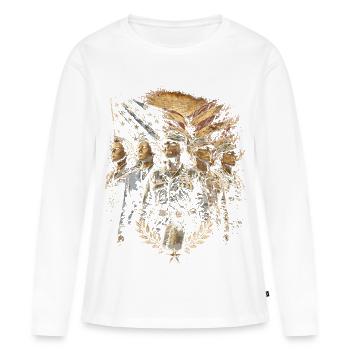 Veterans Day Für Demokraten - Frauen Premium Bio Langarmshirt - Weiß - Vorne - Julia (174cm)