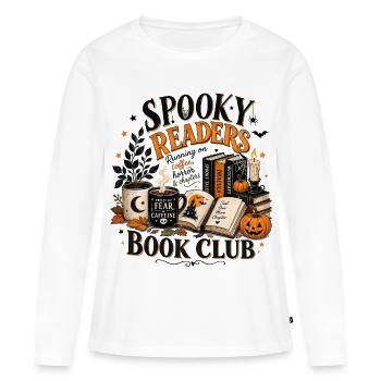 Ghost Readers Book Club - Women's Premium Organic Long Sleeve Shirt - white - Front - Julia (174cm)