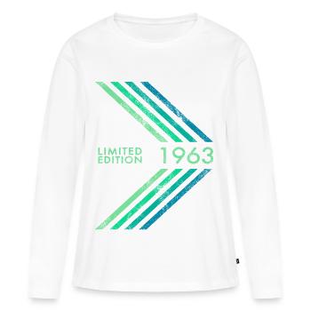 1963 Limited Edition Birthday Men's Women's Sport - Women's Premium Organic Long Sleeve Shirt - white - Front - Julia (174cm)