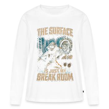 Berufstaucher Industrietaucher - Frauen Premium Bio Langarmshirt - Weiß - Vorne - Julia (174cm)
