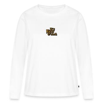 Sa bière O,Clock - T-shirt manches longues Premium bio Femme - blanc - Devant - Julia (174cm)