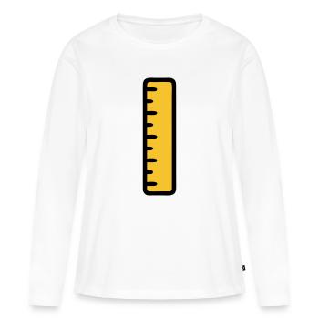 Ruler Math Geometry School - Women's Premium Organic Long Sleeve Shirt - white - Front - Julia (174cm)