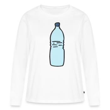 Flacon - T-shirt manches longues Premium bio Femme - blanc - Devant - Julia (174cm)