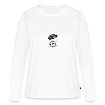 Sports de football de rue - T-shirt manches longues Premium bio Femme - blanc - Devant - Julia (174cm)