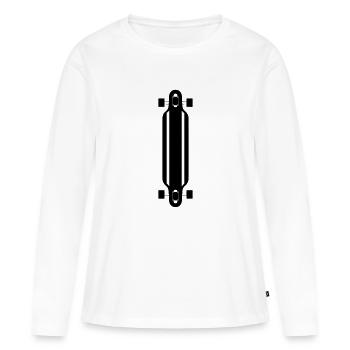 Longboard - T-shirt manches longues Premium bio Femme - blanc - Devant - Julia (174cm)