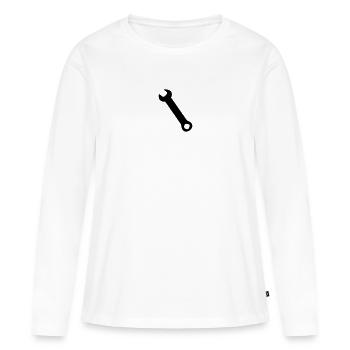 Wrench Silhoue - Women's Premium Organic Long Sleeve Shirt - white - Front - Julia (174cm)