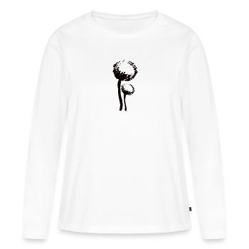 Pissenlits, pissenlits - T-shirt manches longues Premium bio Femme - blanc - Devant - Julia (174cm)
