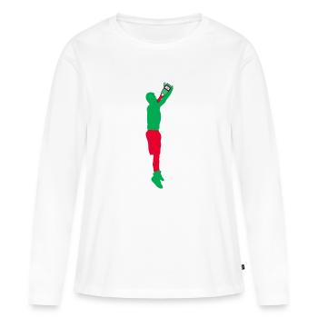 Alcohol - Women's Premium Organic Long Sleeve Shirt - white - Front - Julia (174cm)