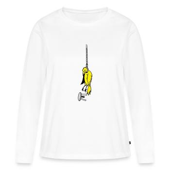 Toter Vogel - Frauen Premium Bio Langarmshirt - Weiß - Vorne - Julia (174cm)