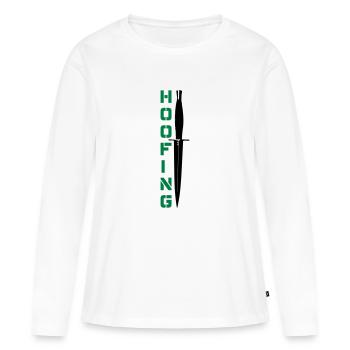 Hoofing Dagger - Women's Premium Organic Long Sleeve Shirt - white - Front - Julia (174cm)
