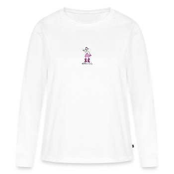 Pfälzer Lady - Frauen Premium Bio Langarmshirt - Weiß - Vorne - Julia (174cm)