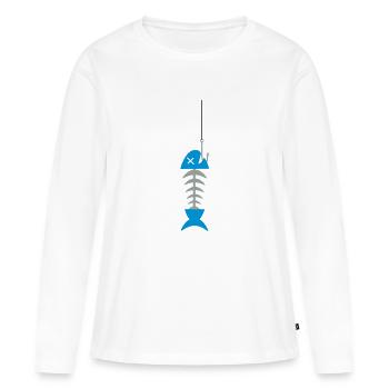 Poissons poissons des pêcheurs de poissons crâne s - T-shirt manches longues Premium bio Femme - blanc - Devant - Julia (174cm)