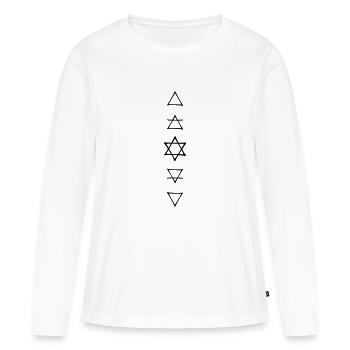 elements of alchemie - Frauen Premium Bio Langarmshirt - Weiß - Vorne - Julia (174cm)