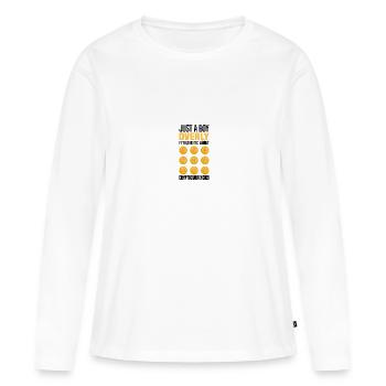 Crypto-monnaies - T-shirt manches longues Premium bio Femme - blanc - Devant - Julia (174cm)