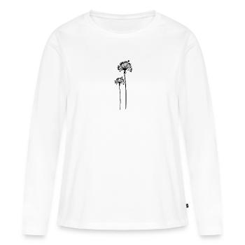 Pissenlits, pissenlits - T-shirt manches longues Premium bio Femme - blanc - Devant - Julia (174cm)